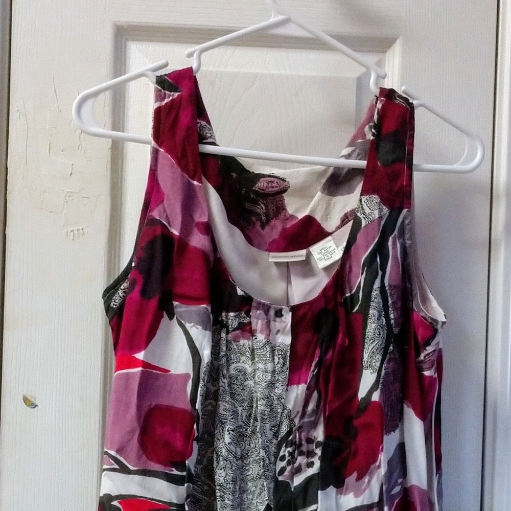 Sleeveless print bell shape dress - Picture 3 of 6